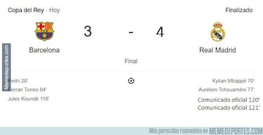 Los mejores memes de la final de la Copa del Rey