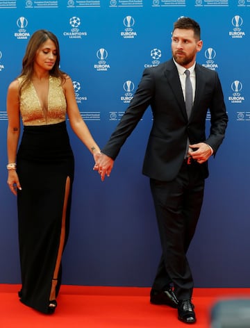 Antonella Roccuzzo and Messi