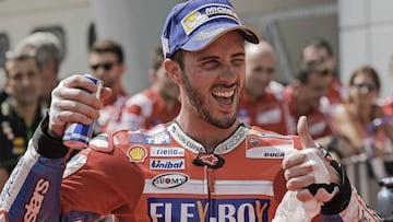 Andrea Dovizioso tras la clasificaci&oacute;n en Sepang.