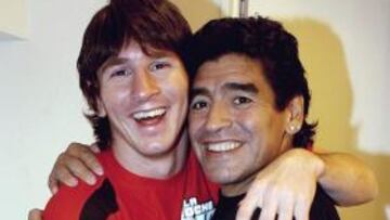Messi y Maradona