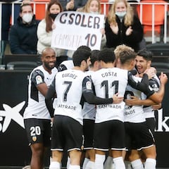 Aprobados y suspensos del Valencia: Soler no falla y Foulquier se duerme