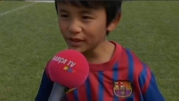 Takefusa Kubo, aged 11, already speaking perfect Spanish!