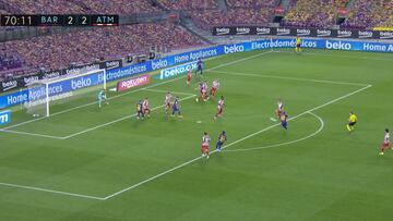 ¡Era un golazo!: el bombazo de Vidal que casi lo convierte en héroe ante el Atlético Madrid