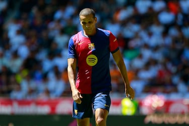 Rivaldo durante el partido de Leyendas en entre el Real Madrid y el Fútbol Club Barcelona.