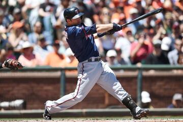 Brian Dozier de Minnesota Twins resultó ser uno de los mejores pegadores de la competición el año pasado.