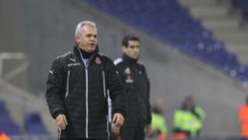 Aguirre, durante el partido.