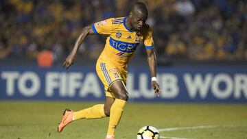 Enner Valencia, de Tigres, en el partido ante Herediano por la Concachampions.