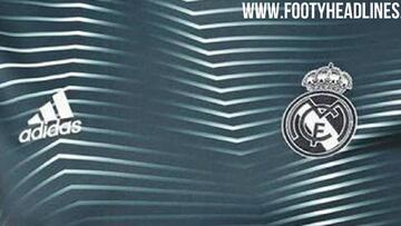 La camiseta de calentamiento del Real Madrid para la temporada 2018-2019.