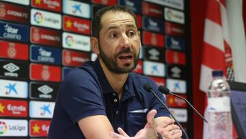 Pablo Machín en rueda de prensa.