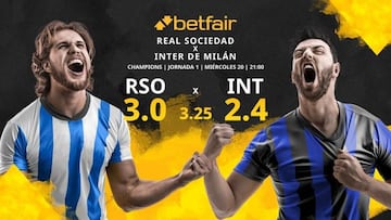 Real Sociedad vs. Inter de Milán: horario, TV, estadísticas, clasificación y pronósticos