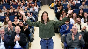 La guardameta Laura Ester (Barcelona, 1990), campeona olímpica, mundial y europea con España, siete veces ganadora de la 'Champions' con el Sabadell, y una de las grandes referentes mundiales del waterpolo, durante la comparecencia que ha realizado este lunes en el CAR de Sant Cugat (Barcelona), en la que ha anunciado que se retirará al final de la presente temporada.