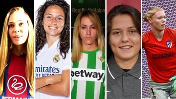 Irene Guerrero, Ivana Andrés, Ángela Sosa, Claudia Pina y Lindahl.