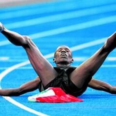 Kemboi se coronó rey de Kenia con un gran show