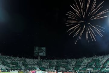 Estadio lleno y verde para acompañar a Nacional.