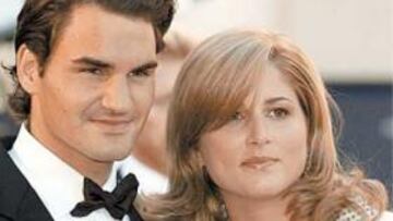 <b>NÚMERO UNO. </b>Roger Federer con su compañera Mirka Vavrinec.