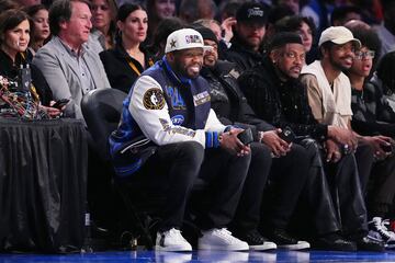 El rapero, compositor y actor estadounidense 50 Cent durante el partido de las estrellas de la NBA en el Bankers Life Fieldhouse.