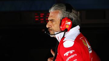 Arrivabene en el muro de Ferrari en Sochi.