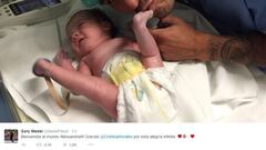 Gary Medel presentó a su hija a través de las redes sociales