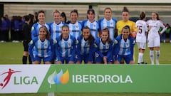 Once del M&aacute;laga femenino en Albacete.