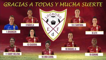 Nueve jugadoras dejan el EDF Logroño.