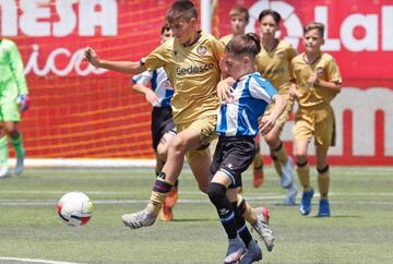 Polli, jugador del Espanyol en LaLiga Promises 2022.