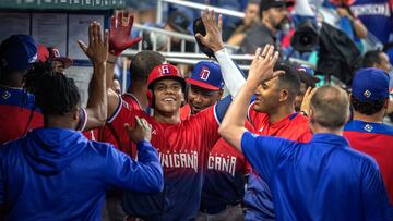 Juan Soto se encargó de conectar el primer cuadrangular de Dominicana en el encuentro ante Nicaragua.