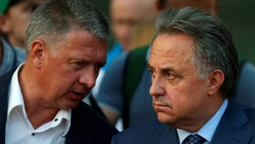 Vitaly Mutko y Dmitry Shlyakhtin.