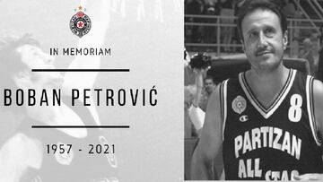 Fallece Boban Petrovic, histórico del Partizán que jugó en Manresa