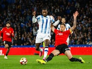 La RealSociedad perdió la semifinal de Copa ante el Mallorca hace dos temporadas en Anoeta. EFE/Javier Etxezarreta