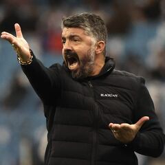 Gattuso: “No tuvimos suerte, pero hay que seguir así”