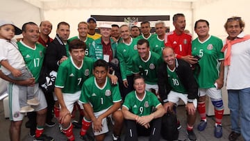 En el duelo de leyendas entre México y Alemania disputado en el Zócalo, los mundialistas del 86 cayeron ante los teutones, mientras que los del 98, ganaron 3-1.