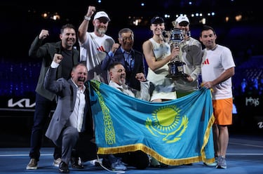 Victoria de Elena Rybakina en el Open de Australia.