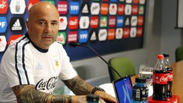 01/03/18 SELECCION ARGENTINA RUEDA DE PRENSA DE JORGE SAMPAOLI