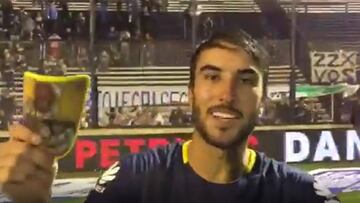 Seba Pérez feliz por su segundo título con Boca