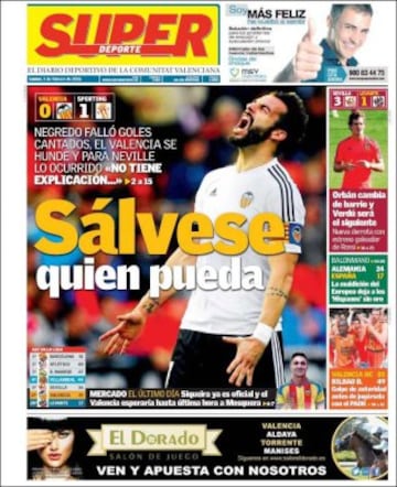 Portadas de la prensa mundial