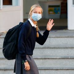 Confinada la clase de la Princesa Leonor por el positivo de una alumna