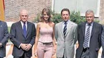 <b>INVITADOS. </b>Juan Bautista Soler, Ramón Calderón y Albert Vicens acudieron a la presentación.