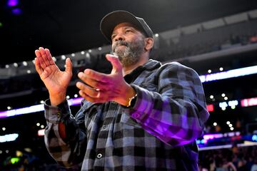 Denzel Washington seguidor de Los Angeles Lakers.
