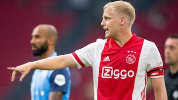 Donny Van de Beek, en un Ajax-Utrecht.