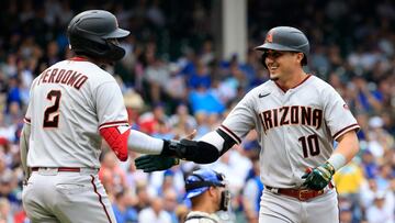 Arizona Diamondbacks infielder Josh Rojas (10) hit three home runs against the Cubs.