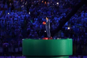 Shinzo Abe, primer ministro de Japón, apareció en la clausura de los Juegos en el estadio de Maracaná disfrazado de Mario Bros, el fontanero más famoso del mundo, para presentar Tokio 2020.