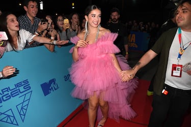 Lola Índigo asiste a los MTV EMAs 2019 en el Centro de Conferencias y Exposiciones FIBES el 3 de noviembre de 2019 en Sevilla, España.