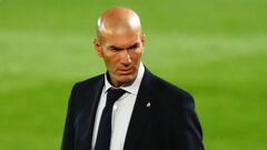 Zidane, pensativo.