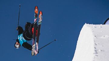 Javi Lliso en Silvaplana, Copa del Mundo FIS de Freeski. 