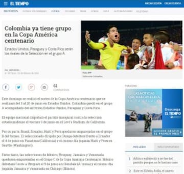 La reacción de la prensa de cada país tras el sorteo