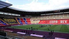 16/04/21 Entrenamiento del Barcelona en el Estadio de la Cartuja de Sevilla Final de la Copa del Rey