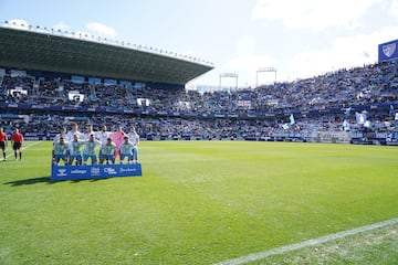 La Rosaleda vivió una entrada de récord el domingo.