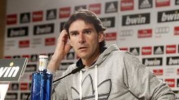 Aitor Karanka, durante una rueda de prensa.