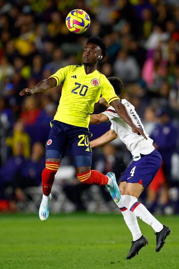 La Selección Colombia enfrentó a Estados Unidos en partido amistoso en el Dignity Health Sports Park.