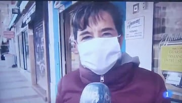 Lola Romero durante el reportaje en TVE.